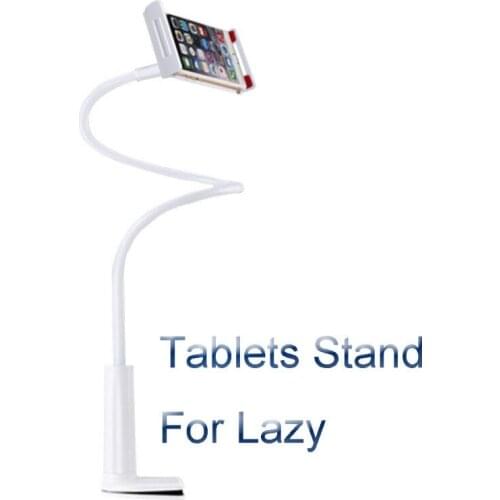 PVC Flexible Pipe Tablets Stand For IPad Lazy Stand For PC Tablets 360° All-round Rotation Desktop Car Mount Phone Holders