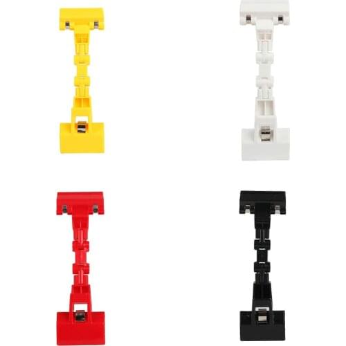 XRHYY Plastic Rotatable POP Premintehdw Adjustable Merchandise Sign Display Clip Holder Clips Stand Price Advertising Tag Holder