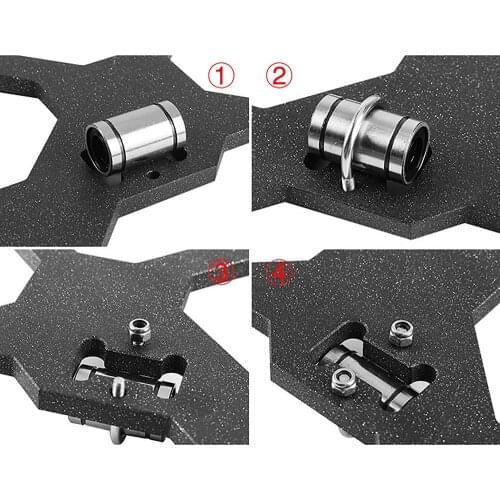 Bearings 8UU+M3 Gasket U-bolts Kit for 3D Printer Accessories Prusa i3 MK2/MK2S/MK3 U-bolts