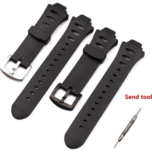 Watch Accessories For SUUNTO Observer Observer X6HRM G6 Mens and Womens Silicone Rubber Strap 16mm pin buckle