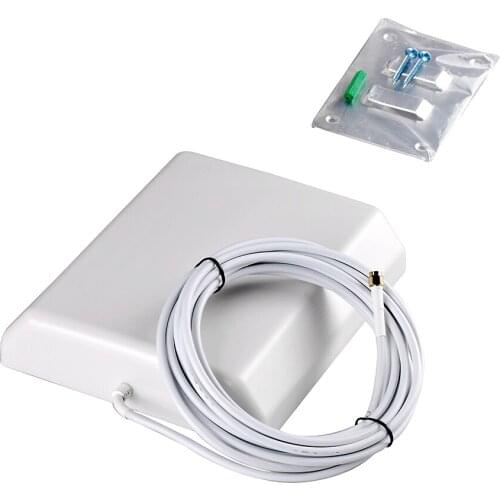Superbat 15dBi GSM/3G/UMTS SMA Plug Panel Antenna with Extension Cable 5m