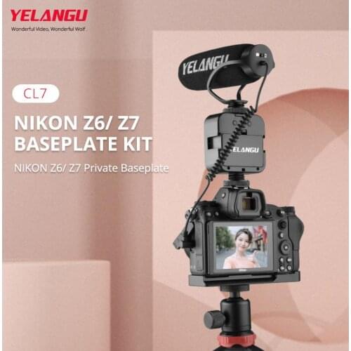 Light Weight Studio DSLR Camera Cage Housing Case Cold Shoe 1/4 threaded holes for Nikon Eos RP