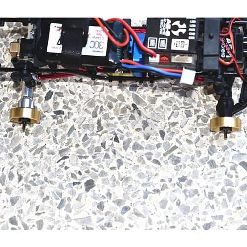 Hard Steel Front CVD Head + Rear Axle Drive Shaft Counterweight Kit for AXIAL-1/24 4WD SCX24