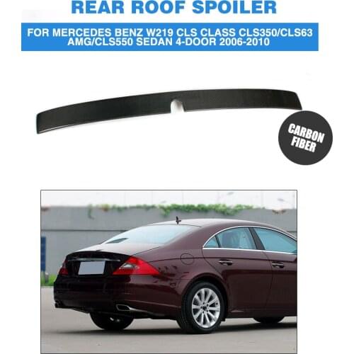 Carbon Fiber Rear Roof Spoiler Window Wing for Mercedes Benz W219 CLS Class Sedan 4-Door 2006-2010