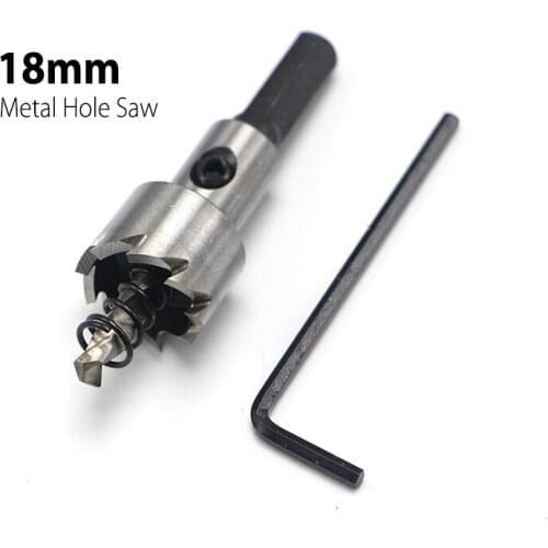 1Pc 18mm 0.71" Core Drill Bit Metal Hole Saw High Speed Steel Core Special for HSS Stainless Steel