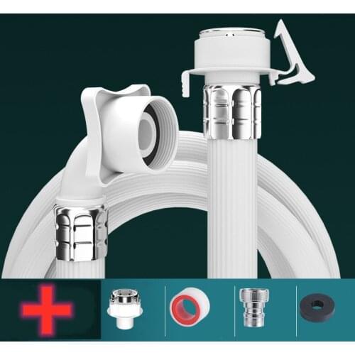 1Pcs Automatic Washing Machine Dishwasher Explosion-proof Inlet Pipe Water Feed Fill Hose Universal Type 6 Points 25mm Interface