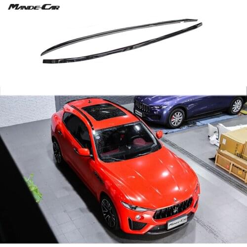 2Pcs Black Luggage Carrier Roof Rack Car Roof Backet Luggage For Maserati Levante