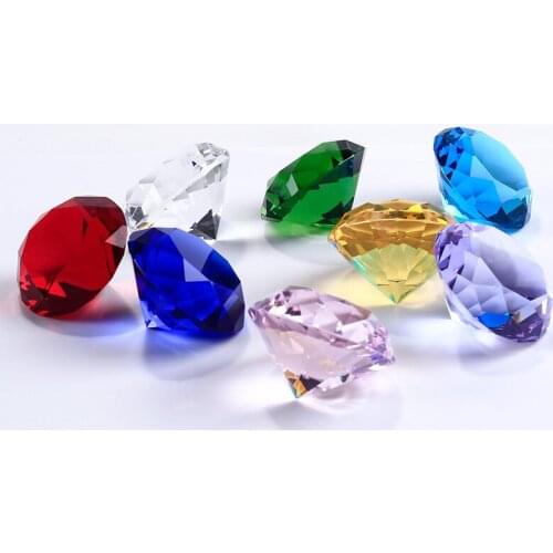 60mm Crystal Diamonds paperweight Luxurious Birthday and friend gifts home decorations a pair with gift box