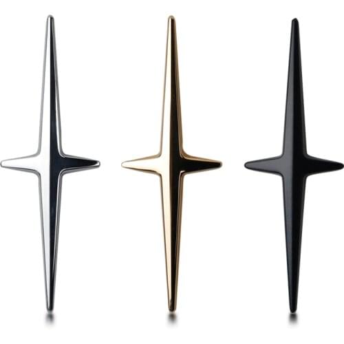 Car Styling 3D Metal Sticker Cross Emblem Badge Applique Car Decoration Accessories For Lincoln MKX MKZ MKC Navigator MKT MKS