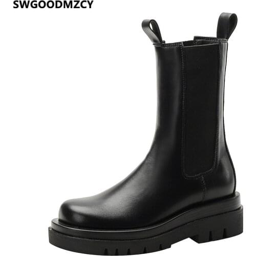 Chelsea Boots Women Platform Boots Female Women Shoes 2021 Luxury Designer Shoes Women Black Shoes for Woman Ankle Boots Zapatos