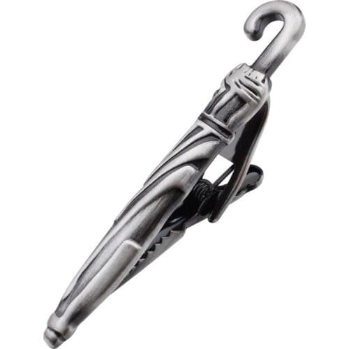 HAWSON Umbrella Tie Clip Black Necktie Pin Bar With Box