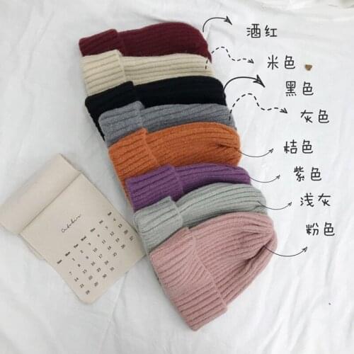 Baby Hats Girls Winter Cap 2019 New Knitting Hats for Kid Knit Beanie Baby Hat 2017 Children Cotton Hats for Girls Boys Warm Cap