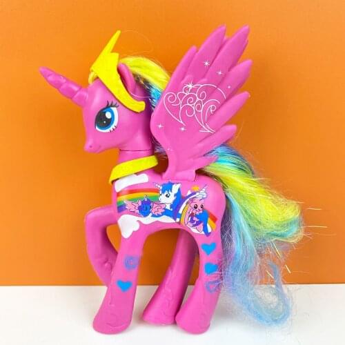 Unicorn Makeup Princess Horse PVC Action Toy Figures Kids Toys 14 CM High