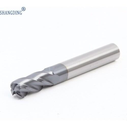 HRC 50 Tungsten Alloy Steel Round Nose Knife Numerical Control 4 Blade