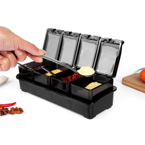 Herb Spice Tool Spoon Seasoning Box Seasoning Box Spice Jar Set Condiment Cruet Bottle Soup Stew Seasoning Boxes Kitchen Tools