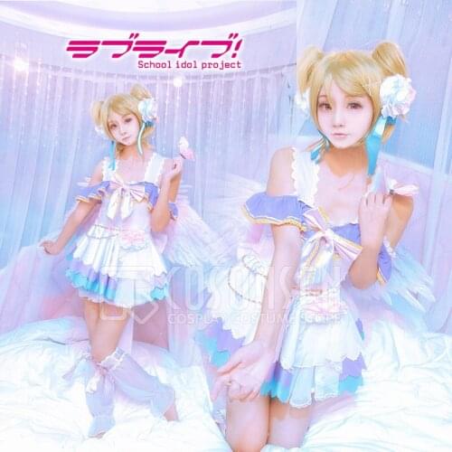 COSPLAYONSEN Love Live! White Valentines Day Awakening Dress Hanayo Koizumi Cosplay Costume All Sizes