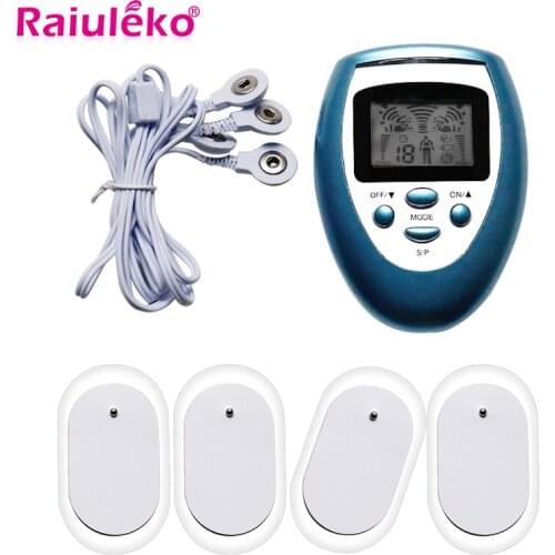 New Healthy Care Full Body Tens Acupuncture Electric Therapy Massager Meridian Physiotherapy Massager Apparatus Massager 4 Pads