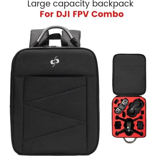 FPV Backpack Shoulder Bag Carrying Case Outdoor Waterproof Travel Storage Bag for DJI FPV Combo Drone Goggles Accessories
