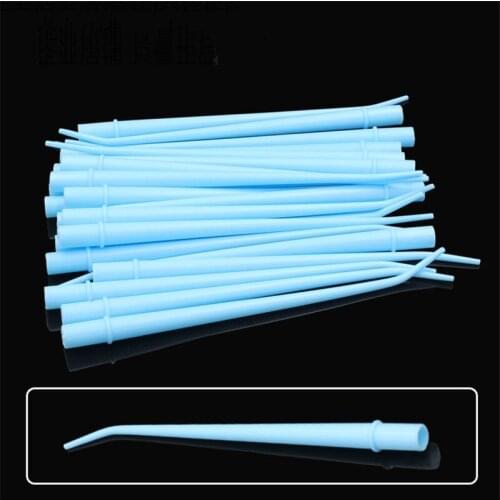 25pcs Disposable Surgical Aspirator Tips Plastic Curved Tips Dental Saliva Ejector Tips Autoclavable Suction Tube 1/4 1/8 1/16