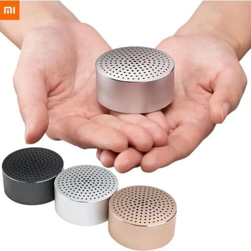 Original Xiaomi Bluetooth Speaker Aux-in Handsfree Call Stereo Portable Wireless Mp3 Player Aluminum Frame Hands-free Speaker