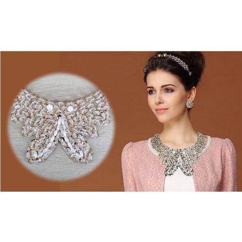 Necklace sequins collar sleeveless hot fashion exquisite necklaces pendent collar jewelry fake collar top fake detachable collar