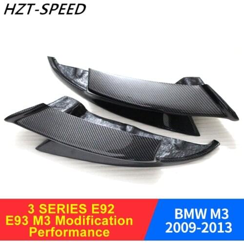 2009 - 2013 Car Front Bumper Aprons Side Splitter for BMW 3 Series E92 E93 M3 Modification Performance Car Bumper
