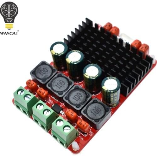 WAVGAT TPA3116D2 50Wx2 2.0 amplifier board TPA3116 PBTL 100W Stereo Audio Amplifiers DC 24V For 4OHM 8OHM Speaker