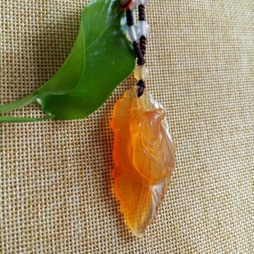 Natural Agate Pendant Necklace long jade ice kinds of male and female lovers authentic