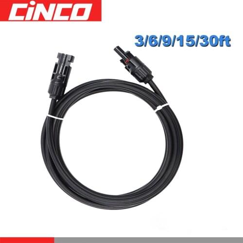 PV1-F 4mm2 6mm2 copper core and waterproof 14 12 10 AWG for solar Power system Photovoltaic cable with connectors PV Wire