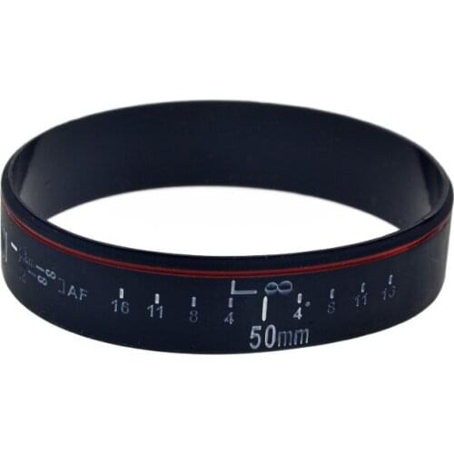 1PC Focus The Lens Silicone Wristband Photo Lovers' Gift Adult Size Ink Filled Color