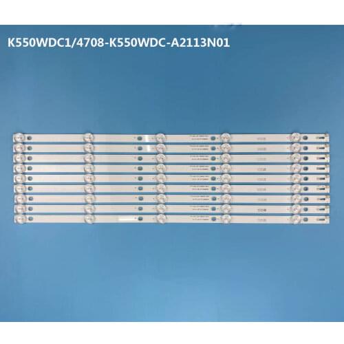 LED Backlight strip 6 lamp K550WDC1 A1/A2 4708-K55WDC-A2113N01 For Phi lips 55'' TV 55U5080 55PUF6022/T3 100%NEW