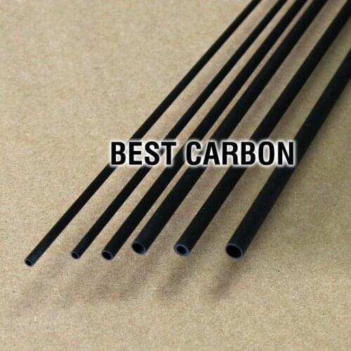 5Pcs of 0.7mm x 0.3mm x 1000mm Carbon Fiber Tube - Toray T700 carbon fiber joint with Epoxy resin