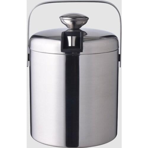 OAPE 1300ml French Fries Bucket Stainless Steel Small Ice Candy Dessert Food Barrel Hotel Restaurant Tableware With Lid