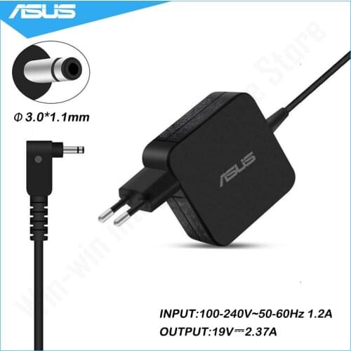 19V 2.37A 45W 3.0*1.1mm AC Adapter Power Supply Laptop Charger For Asus Zenbook C200 UX21 UX21E UX31UX31E UX31K UX32 UX42E