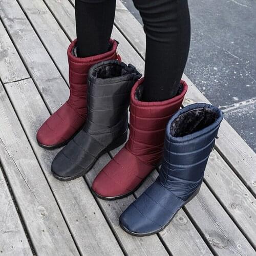 2020 Snow Boots Waterproof Tassel Boots For Women Female Winter Shoes Women Plush Warm Women Winter Boots