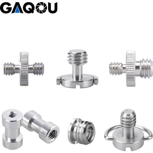 1/4" 3/8" Male Female Thread Screw Mount Adapter Tripod Plate Screw EB Mount for Camera Flash Light Stand Metal Accessories