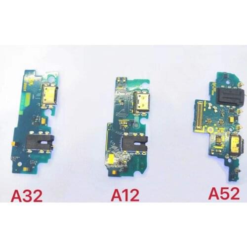 10pcs For Samsung Galaxy A12 A02 A02S A32 A326 A52 A72 A725F USB Charging Dock Connector Port Board Flex Cable