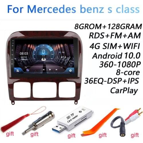 8 core 4G+64G DSP 2 din Android 9.0 Car Multimedia Video Player for Mercedes Benz S Class W220 S280 S320 S350 S400 S430 S500