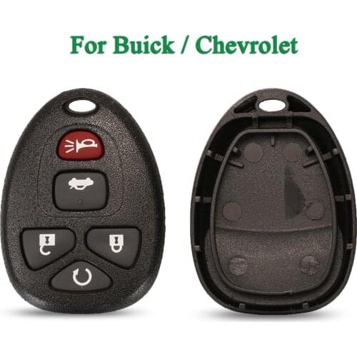 Bilchave 10pcs For Buick For Chevrolet GMC FOB 5 Buttons Entry Keyless Remote Car Key Shell Case Replacement