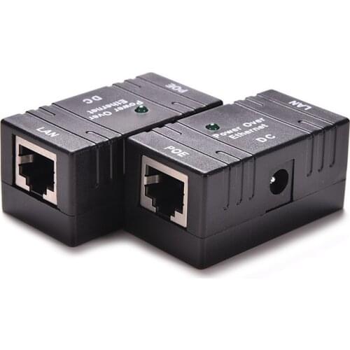 10/100 Mbp Passive POE DC Power Over Ethernet RJ-45 Injector Splitter Wall Mount Adapter For IP Camera LAN Network 1PC
