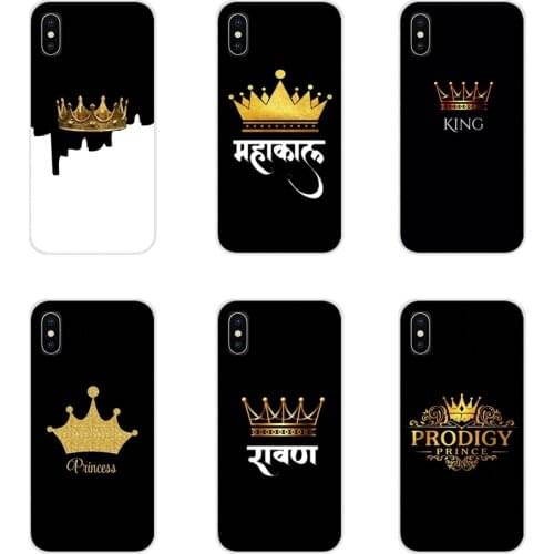 For Samsung Galaxy S2 S3 S4 S5 Mini S6 S7 Edge S8 S9 S10E Lite Plus Crown King Queen princes Accessories Phone Cases Covers