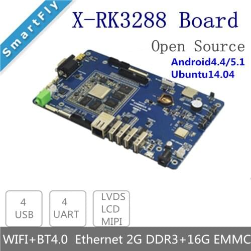 RK3288 Quad Core ARM Cortex-A17 Development Board 2GB DDR3 16G eMMC HDMI2.0 4K 2.4G/5GVWifi Firefly android linux demo board