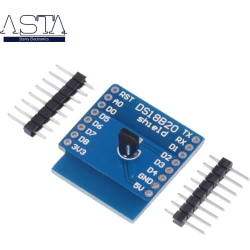 DS18B20 For WeMos D1 Mini Temperature Sensor Module Wifi Module Measurement Module WIFI Extension Board Learning Board