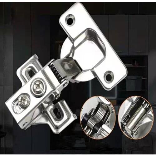 Hydraulic Hinge Damper Buffer Cabinet 2 hole stainless steel furniture Hinges Cupboard Door Hinges Hardware cup 35mm fix Design