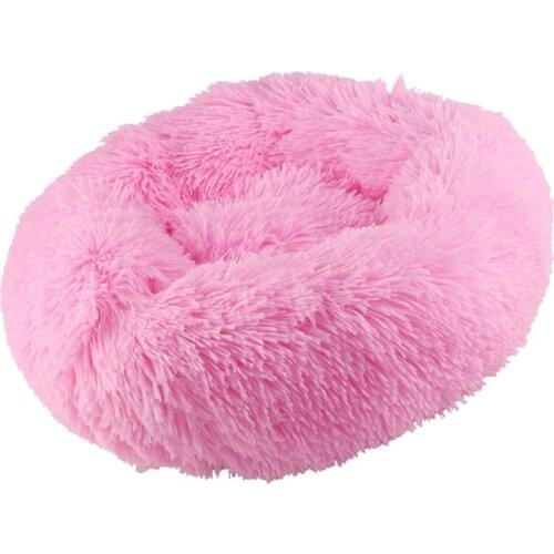 Pet Cat Dog Nest Kennel Four Seasons Universal Deep Sleep Long Hair Round Nest Plush Pp Cotton Pet Nest