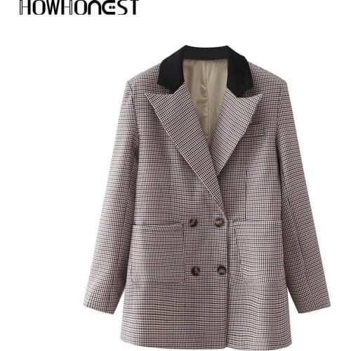 HOWHONEST Women's Tweed Blazers