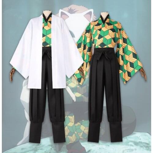 Demon Slayer:Kimetsu No Yaiba Sabito Cosplay Costume Halloween Costume