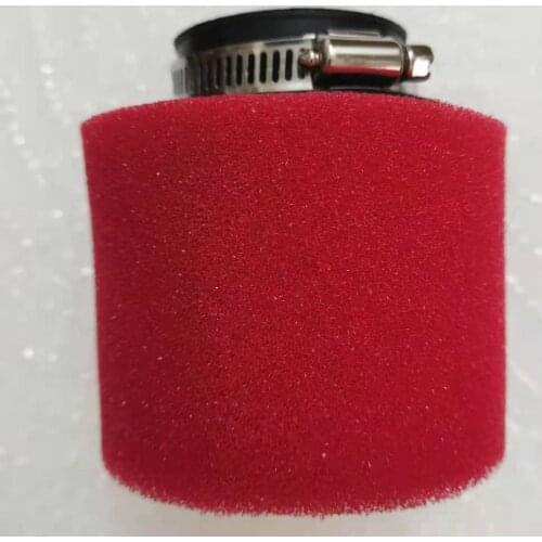 Red Straight Neck Foam Air Filter 42mm 48mm Sponge Cleaner Moped Scooter CG125 150cc Dirt Pit Bike Motorcycle
