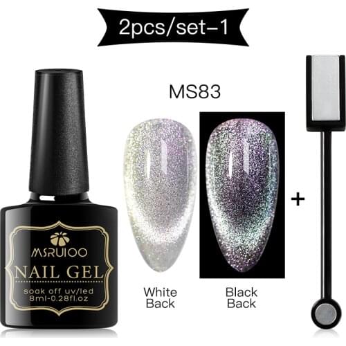 8ml Cat Eye Magnetic Nail Polish Gel Soak Off UV LED Nail Varnish Lacquers Shiny Glitter Sparkling Beauty Design Cat Polishes