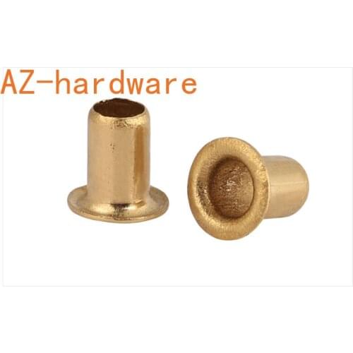 Copper Eye Buckling Rivet Hollow Copper Hollow Rivet Through-hole Rivet GB867-86 M0.9-M2.5 200PCS